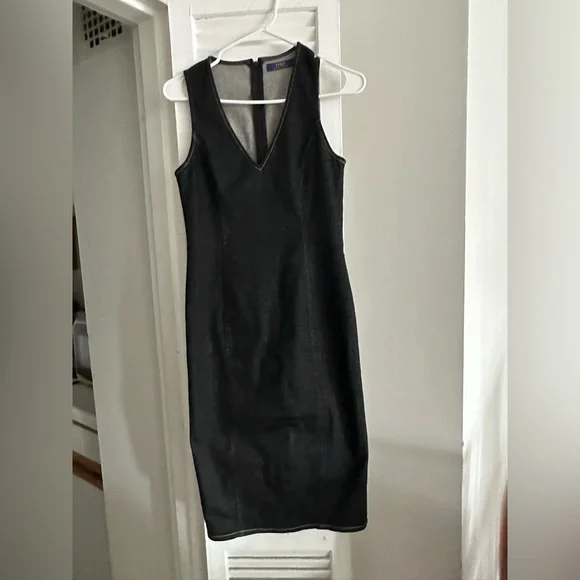 Polo Ralph Lauren Denim Sheath Dress - Black 4